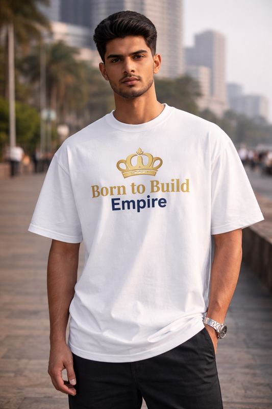 Born to Build-Unisex Oversized Standard White T-Shirt